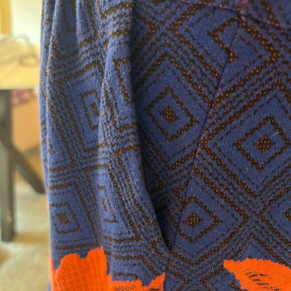 Anthropologie HD in Paris Dress in Coral and Blue - Size MP - Picture 7 of 15